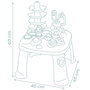 Smoby Little - Mesa de Actividades con Ábaco, 3 Engranajes, Rampa para Pelotas, Rodillo y Espejo, Juguete Educativo para Niños +1 Año