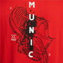 Camiseta Deportiva de Manga Corta Munich Rojo