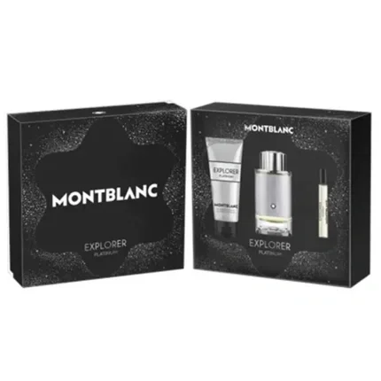 Montblanc Set Explorer Platinum para hombre con Eau De Parfum y Gel de Ducha Montblanc Set Explorer Platinum para hombre con Eau De Parfum y Gel de Ducha