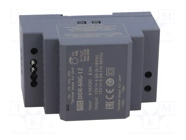 MEAN WELL DDR-60G-12 Convertidor DC/DC 60W 12V DC MEAN WELL DDR-60G-12 Convertidor DC/DC 60W 12V DC