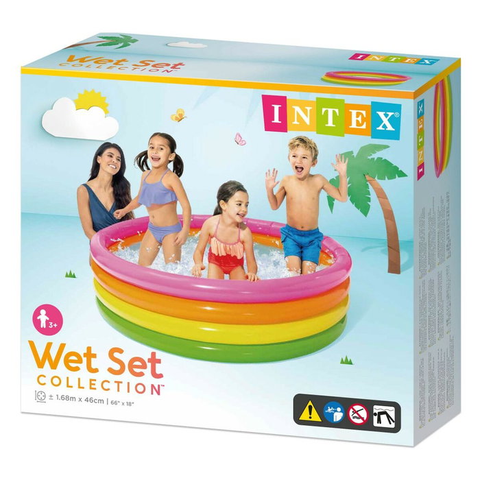 Piscina Hinchable para Niños Intex Sunset Aros 780 L 168 x 46 x 168 cm (6 Unidades) Piscina Hinchable para Niños Intex Sunset Aros 780 L 168 x 46 x 168 cm (6 Unidades)