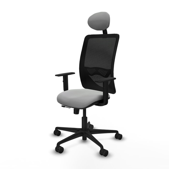PIQUERAS Y CRESPO Silla de oficina Zulema Gris claro y Negro PIQUERAS Y CRESPO Silla de oficina Zulema Gris claro y Negro