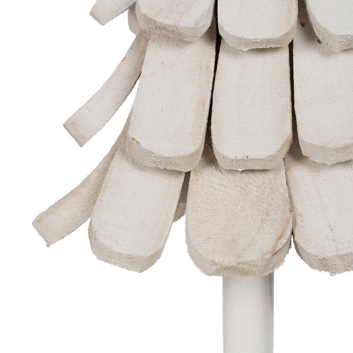 Figura Árbol Blanco Madera Paulonia 31 X 25 X 60 cm