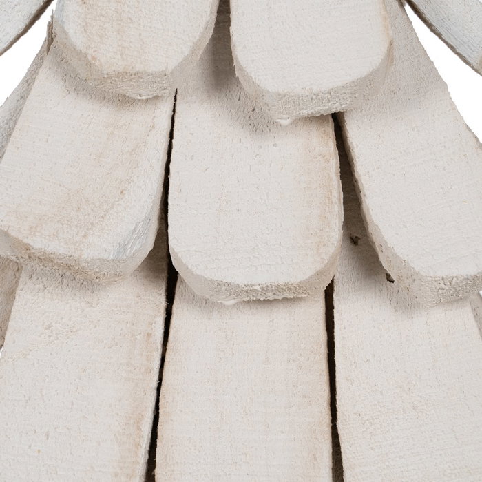 Figura Árbol Blanco Madera Paulonia 31 X 25 X 60 cm