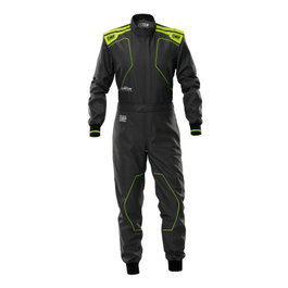 OMP Traje de Karting KS-4 MY2026 Niños Antracita/Amarillo Fluor Talla 120