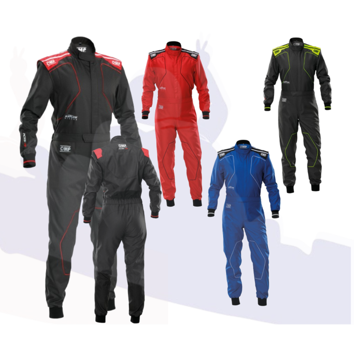 OMP Traje de Karting KS-4 MY2026 Niños Antracita/Amarillo Fluor Talla 120