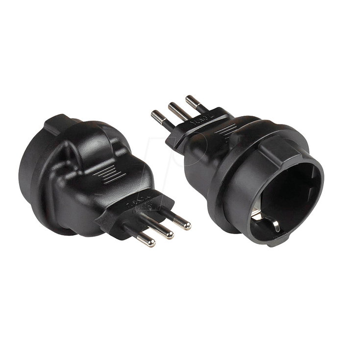 GoodConnections Adaptador de corriente Tipo L (IT) a Tipo F Alcasa PA-6502S GoodConnections Adaptador de corriente Tipo L (IT) a Tipo F Alcasa PA-6502S