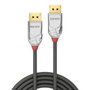 Lindy Cromo Line DisplayPort 1.4 Cable 2m Gris