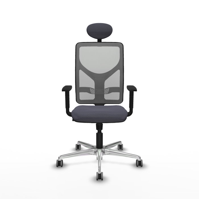 PIQUERAS Y CRESPO Silla de oficina Motilla con mecanismo Sincro, Gris