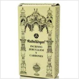 Radhe Shyam Incienso Jerusalen 50 Gr Y Carbones 10 Ud Para Relajacion Y Rituales