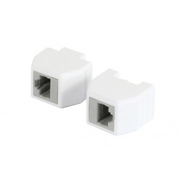 ALLNET TP-TP Kupplung CAT6A Buchse 1:1 8-pol. RJ45 magnetische Sicherungskupplung PoE fähig bis zu 10GBit 50er Bulk Set