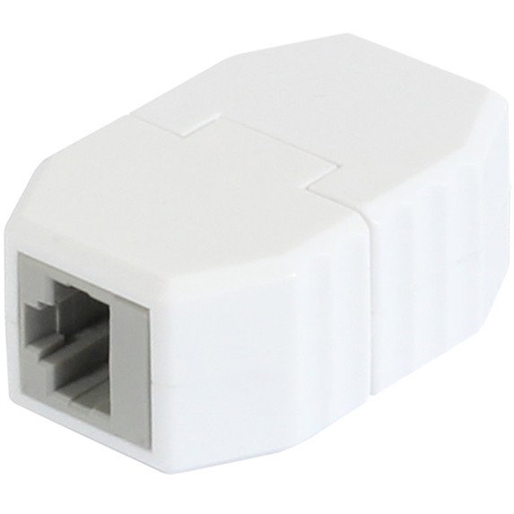 ALLNET TP-TP Kupplung CAT6A Buchse 1:1 8-pol. RJ45 magnetische Sicherungskupplung PoE fähig bis zu 10GBit 50er Bulk Set