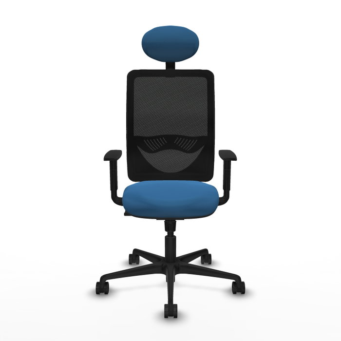 PIQUERAS Y CRESPO Silla de oficina Zulema con mecanismo Sincro, Azul claro y Negro PIQUERAS Y CRESPO Silla de oficina Zulema con mecanismo Sincro, Azul claro y Negro