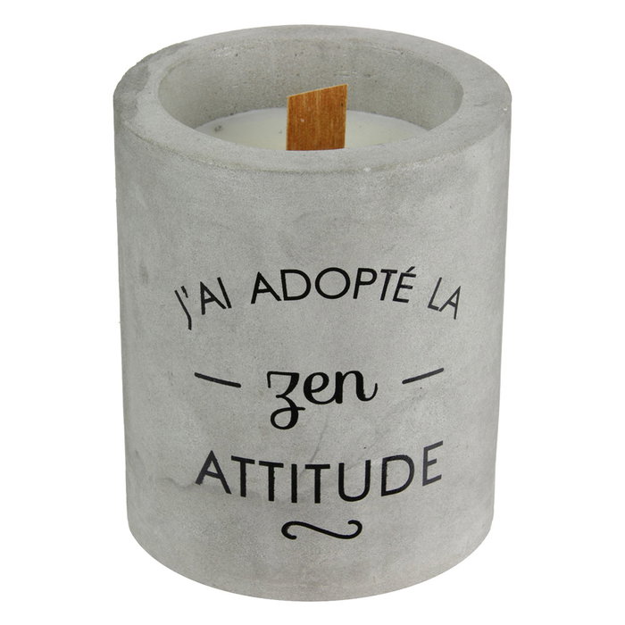 Home Deco Factory Vela Cemento Diámetro 8 cm Altura 10 cm Aroma Ropa Limpia/Cachemira