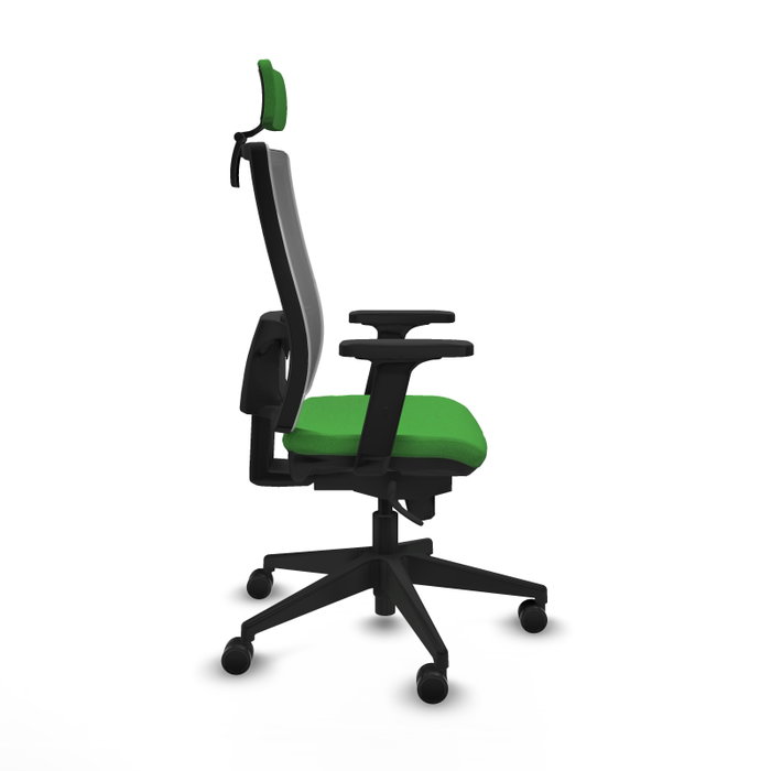 PIQUERAS Y CRESPO Silla de oficina Horna con mecanismo Sincro, Verde y Gris PIQUERAS Y CRESPO Silla de oficina Horna con mecanismo Sincro, Verde y Gris