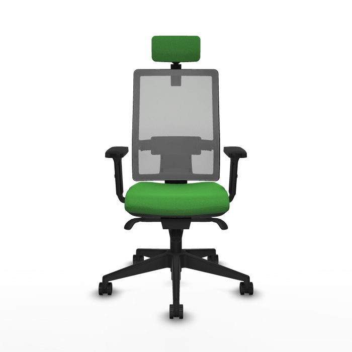 PIQUERAS Y CRESPO Silla de oficina Horna con mecanismo Sincro, Verde y Gris PIQUERAS Y CRESPO Silla de oficina Horna con mecanismo Sincro, Verde y Gris