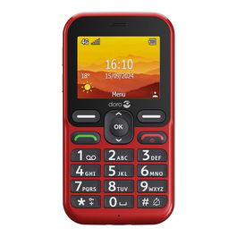 Doro Leva L10 Teléfono Móvil 4G Rojo - Pantalla 2.4", Cámara 2MP, Batería 1150mAh, Dual SIM