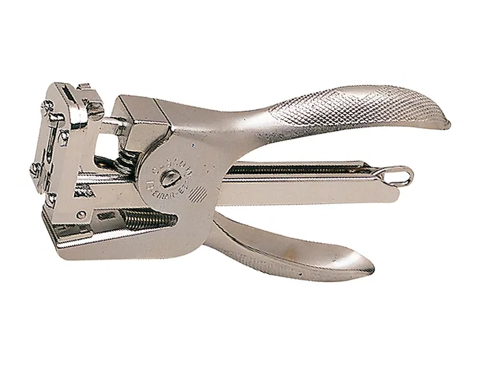 El Casco Grapadora M-83 Tenaza Niquelada, Capacidad 30 Hojas, Acero Metálico, Profundidad 35 mm, Longitud Grapado 40 mm