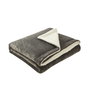 DKD Home Decor Manta de Franela Gris Claro 220x240 cm