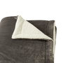 DKD Home Decor Manta de Franela Gris Claro 220x240 cm