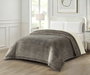 DKD Home Decor Manta de Franela Gris Claro 220x240 cm