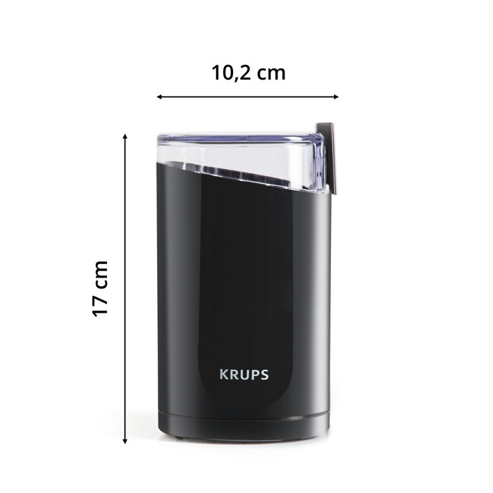 Krups F 203-42 Molinillo de Café Eléctrico con Cuchillas Negro