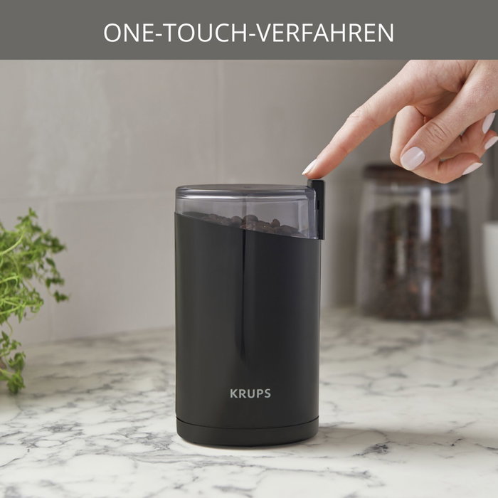 Krups F 203-42 Molinillo de Café Eléctrico con Cuchillas Negro