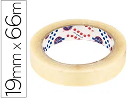 Eurocel Cinta Adhesiva Transparente 66 m x 19 mm para Embalaje de Papel y Cartón