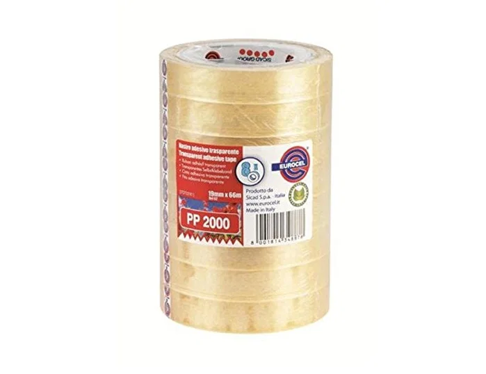 Eurocel Cinta adhesiva 66 m x 19 mm