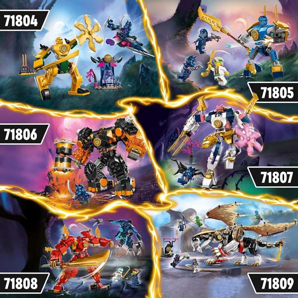 Lego Ninjago Juego de Construcción Meca Elemental Tecno de Sora, A partir de 6 años Lego Ninjago Juego de Construcción Meca Elemental Tecno de Sora, A partir de 6 años