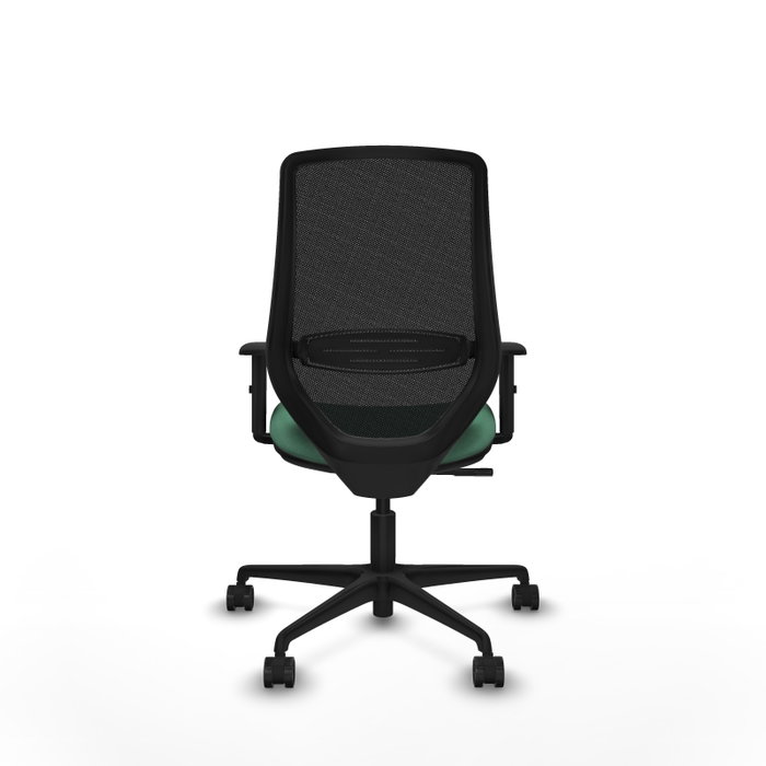 PIQUERAS Y CRESPO Silla de oficina Mardos con Mecanismo Sincro, Verde esmeralda y Negro