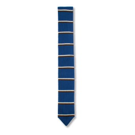 Chopard Corbata Maglia di Seta Azul, Marrón y Marfil