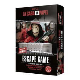 Larousse Juego de Mesa La Casa de Papel: Escape Game 2 - Atraca el Banco de España | Experiencia Cooperativa Escape Room | 2-8 Jugadores | Español | Ref. LRCPEG02