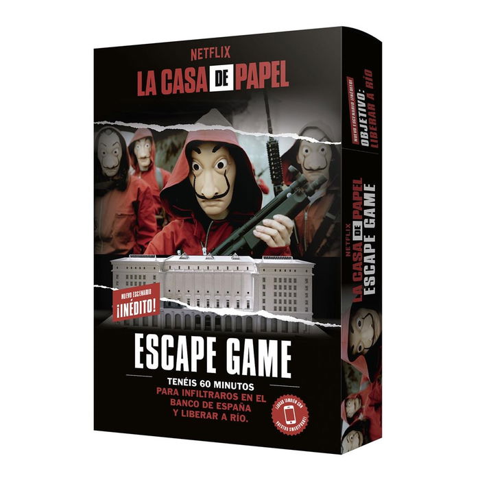Larousse Juego de Mesa La Casa de Papel: Escape Game 2 - Atraca el Banco de España | Experiencia Cooperativa Escape Room | 2-8 Jugadores | Español | Ref. LRCPEG02