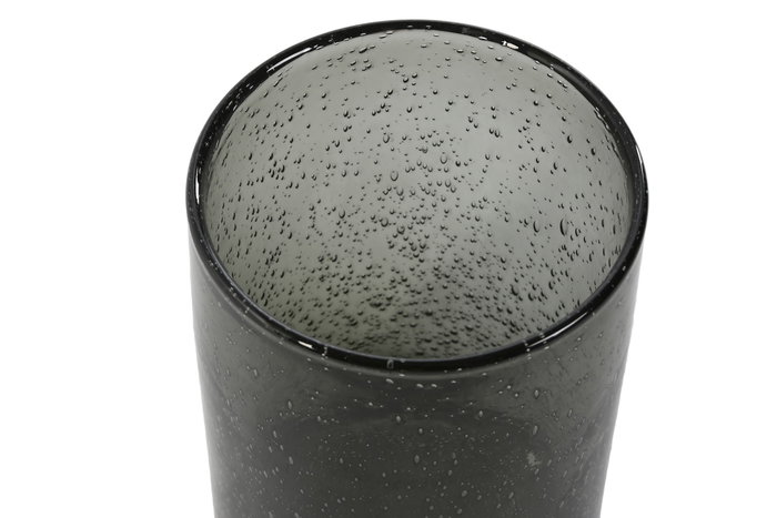 DKD Home Decor Jarrón de Cristal Verde 13,7x13,7x25,6 cm