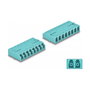 DeLOCK Acoplador de Fibra Óptica HD LC Octuplex hembra a LC Octuplex hembra aguamarina