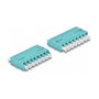 DeLOCK Acoplador de Fibra Óptica HD LC Octuplex hembra a LC Octuplex hembra aguamarina