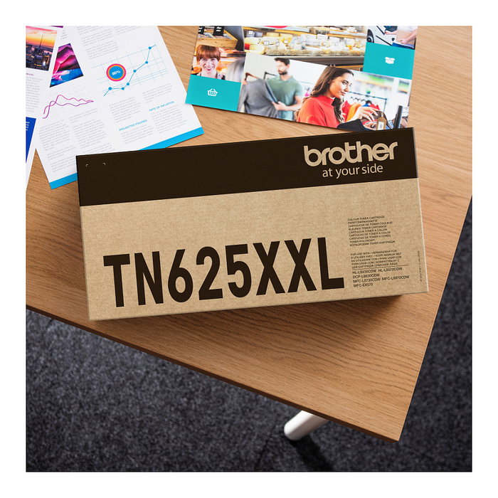 Brother TN-625XXLM Tóner Magenta Original XXL para HL-L8430CDW DCP-L8630 MFC-L8730CDW, 6500 páginas, Pack Individual
