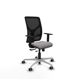 PIQUERAS Y CRESPO Silla de oficina Motilla Gris/Negro con mecanismo Sincro/Traslack