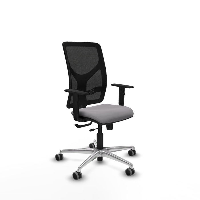 PIQUERAS Y CRESPO Silla de oficina Motilla Gris/Negro con mecanismo Sincro/Traslack PIQUERAS Y CRESPO Silla de oficina Motilla Gris/Negro con mecanismo Sincro/Traslack