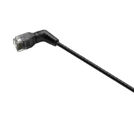 Vention IBOBF Cable de Red RJ45 UTP Cat.6A 1m con Cabeza Rotatoria 360º Negro