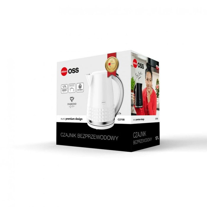 Eldom C270B oss Hervidor Eléctrico de 1,7 L Blanco