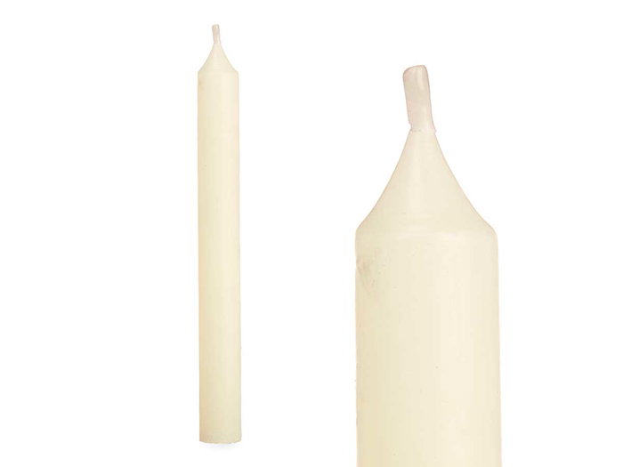 Acorde Set 8 Cirios Crema 20 cm 8 Horas (Set de 12)