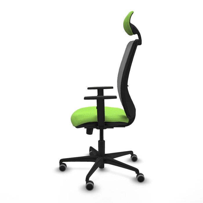 PIQUERAS Y CRESPO Silla de oficina Zulema con mecanismo Sincro, Tela Pistacho y Malla Gris PIQUERAS Y CRESPO Silla de oficina Zulema con mecanismo Sincro, Tela Pistacho y Malla Gris
