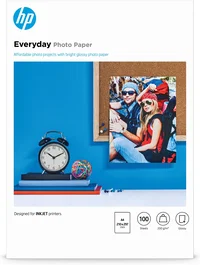 HP Papel fotográfico Everyday Brillante 200 g/m² A4 100 hojas
