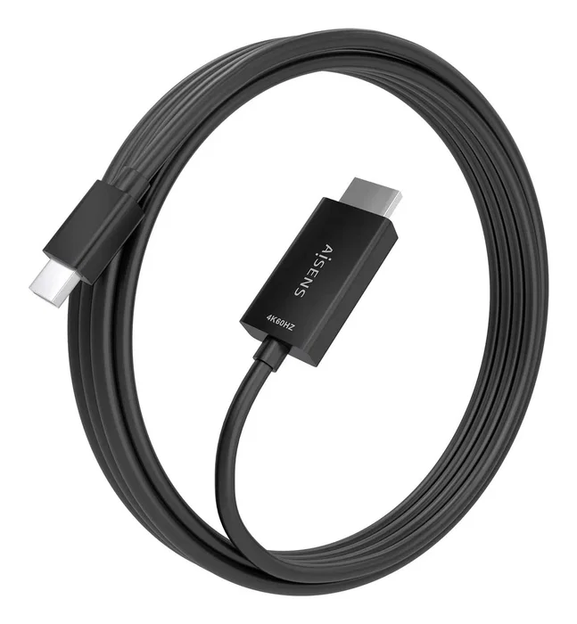 Aisens Cable Conversor Mini DP a HDMI 4K@60Hz 3m Negro A125-0889 Aisens Cable Conversor Mini DP a HDMI 4K@60Hz 3m Negro A125-0889