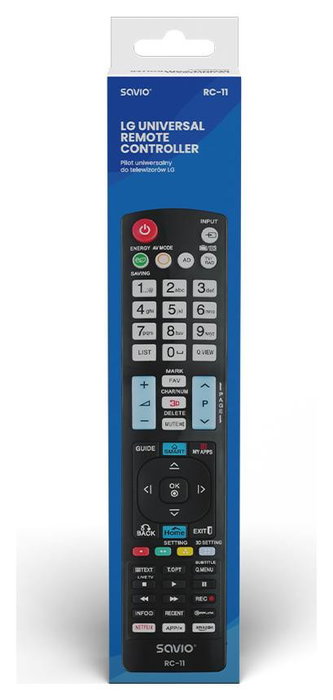 Mando a Distancia Universal Savio RC-11 Mando a Distancia Universal Savio RC-11