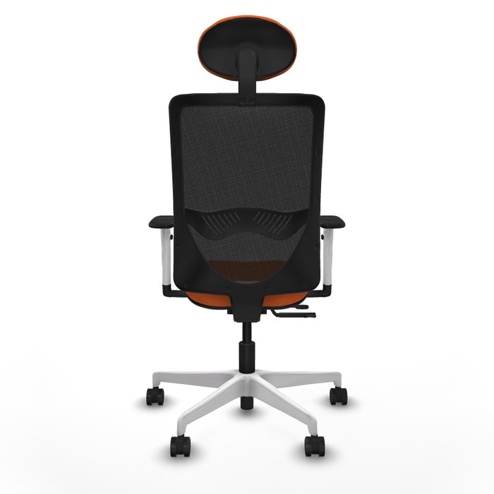 PIQUERAS Y CRESPO Silla de oficina Zulema Naranja y Negro