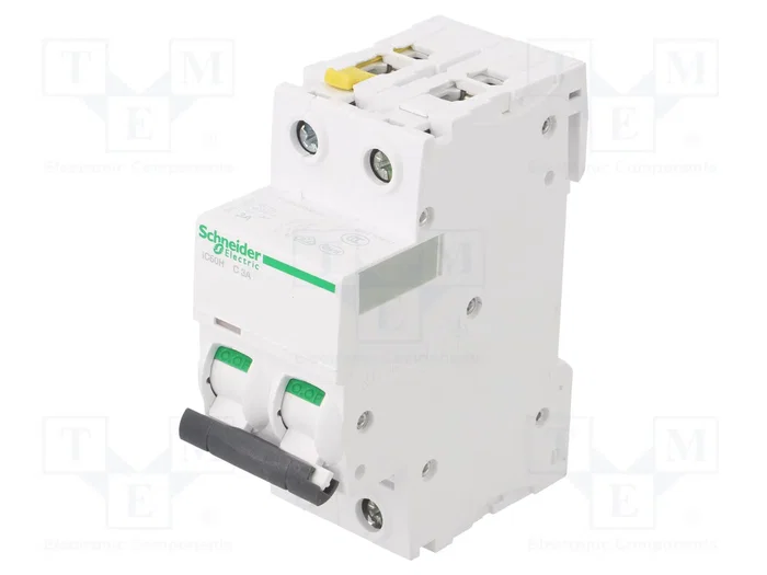 SCHNEIDER ELECTRIC iC60H Interruptor magnetotérmico 2 polos 3A Curva C SCHNEIDER ELECTRIC iC60H Interruptor magnetotérmico 2 polos 3A Curva C