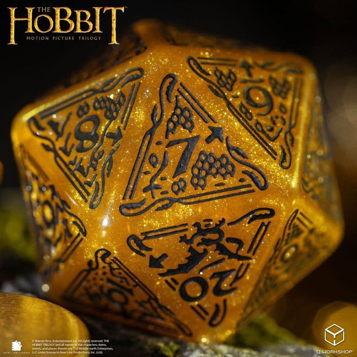 Q Workshop El Hobbit Spindown Jumbo Dado Solaris TCG D20